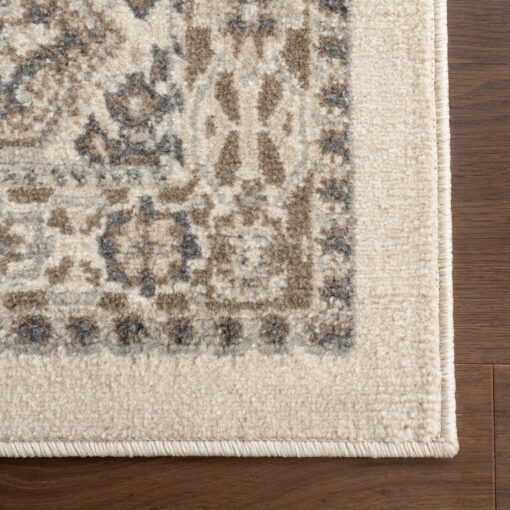 nuLOOM 8' Square Becca Traditional Tiled Area Rug, Becca Beige, Faded Transitional Design, Stain Resistant, for Bedroom, Dining Room, Living Room, Hallway, Office, Kitchen, Entryway - Image 3