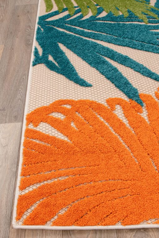 Rugshop Lucca Contemporary Floral Indoor/Outdoor Area Rug 7'10" x 10' Multi - Image 5