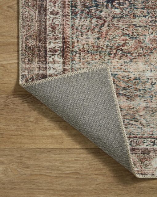 Loloi Chris Loves Julia Jules Collection JUL-09 Ink/Terracotta 5'-0'' x 7'-6'', .13" Pile Height, Area Rug - Image 5