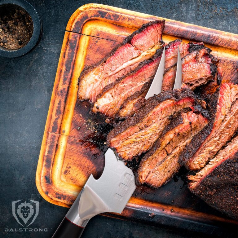 Dalstrong Pitmaster BBQ & Meat Knife - 6.5 inch - Shogun Series ELITE - Forked Tip & Bottle Opener - Japanese AUS-10V Super Steel - G10 Handle - Razor Sharp Kitchen Knife - w/Sheath - Image 2