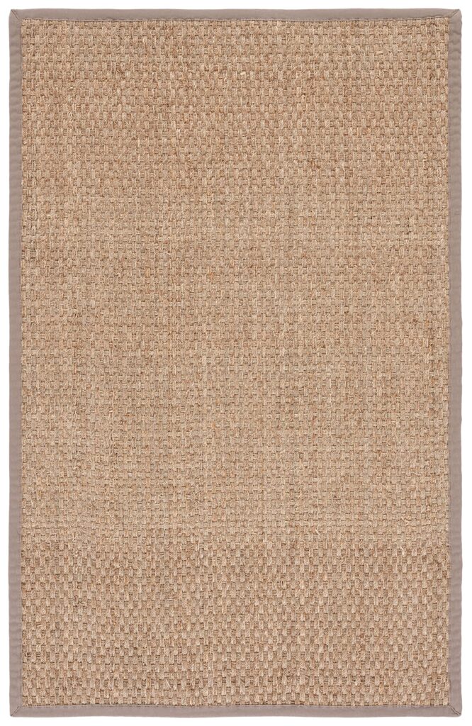 Safavieh Natural Fiber Collection Area Rug - 6' x 8', Natural & Grey, Seagrass, Basketweave Design with Cotton Border, Ideal for The Living Room, Bedroom, Dining Room (NF114P-68) - Image 9