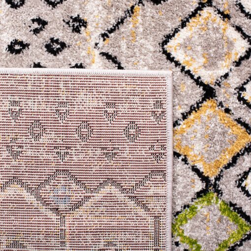 SAFAVIEH Amsterdam Collection Area Rug - 10' x 14', Light Grey & Multi, Moroccan Boho Design, Non-Shedding & Easy Care, Ideal for High Traffic Areas in Living Room, Bedroom (AMS108G) - Image 2