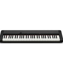 Casio Casiotone CT-S1 Touch Sensitive 61-Key Portable Keyboard with 61 Tones,USB, Bass-reflex Stereo Speakers with Surround, Aux In, Headphone Out, Power Supply, Black (CT-S1BK)