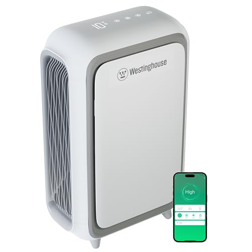 Westinghouse Smart Air Purifier | Large Room 700 SF | HEPA Filter and Patented NCCO Technology | 4-Stage Medical-Grade Filtration | Smart Wi-Fi | Pet Dander, Dust, Smoke, Odor, Pollen | WH100P
