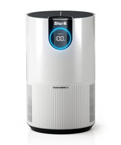Shark Air Purifiers for Bedroom, Office, Dorm, Small Room, HEPA Air Filter, Odor Eliminator, Covers Up To 500 SQ FT, Air Filtration Removes Smoke, Dust, Allergens, Pet Dander, and Pollutants, HP102