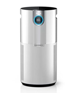 Shark Air Purifier for Home Large Room, Clean Sense Technology, HEPA Air Filter, 1000 Sq Ft, Kitchen, Filters Smoke, Captures 99.98% of Particles, Pet Dander, Pollutants, Dust, Allergens, HP201
