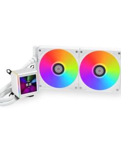 Lian Li Galahad II LCD 280 - AIO- Asetek 8.5th Gen - 2.88” IPS LCD Screen Liquid Cooler- Pre-Installed ARGB Daisy-chainable Fans or UNI Fan SL-INF Fans - LGA1700/115X/1200 (GA2ALCD28W.US)