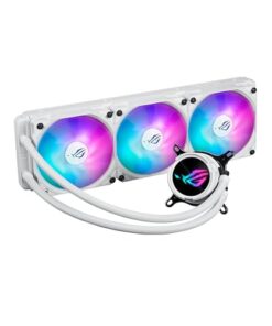 ASUS ROG Strix LC III 360 ARGB LCD White Edition All-in-one CPU Liquid Cooler - Intel® LGA 1700, 1200, 115X - AMD Socket AM4, AM5 – with 2.1" IPS LCD, Asetek’s New Gen7 v2 Pump