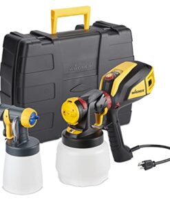 Wagner Spraytech 02419307 FLEXiO 595 Handheld HVLP Paint Sprayer, Sprays Most Unthinned Latex, Includes Two Nozzles - iSpray & Detail Finish Nozzle, Complete Adjustability, Lightweight Design