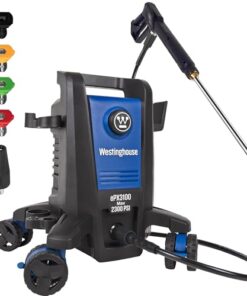 Westinghouse ePX3100 Electric Pressure Washer, 2300 Max PSI 1.76 Max GPM with Anti-Tipping Technology, Onboard Soap Tank, Pro-Style Steel Wand, 5-Nozzle Set, for Cars/Fences/Driveways/Home/Patios