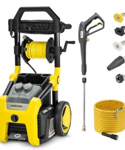 Kärcher Pressure Washer K2300PS, Max 2875 PSI, 4 Spray Nozzles, Detergent Tank, Hose Reel, For Cars, Driveways, Siding, Patios, 2.07 max. GPM