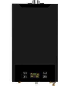 Tankless Water Heater Natural Gas,4.74GPM 18L Indoor,Instant Hot Gas Water Heater,Constant Natural Water Heater with Fahrenheit Digital Display,Multi-Protection (Black)