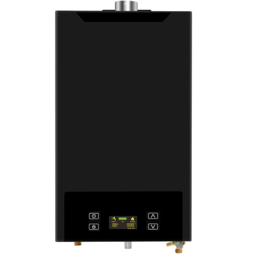 Tankless Water Heater Natural Gas,4.74GPM 18L Indoor,Instant Hot Gas Water Heater,Constant Natural Water Heater with Fahrenheit Digital Display,Multi-Protection (Black)