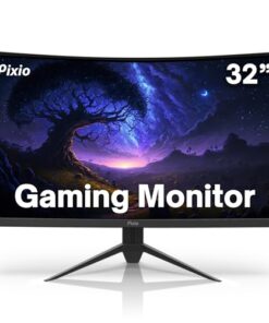 Pixio PXC325 32 inch 165Hz Refresh Rate FHD 1080p Resolution 1500R Curve VA Panel 1ms Response Time Adaptive Sync HDR Curved Gaming Monitor