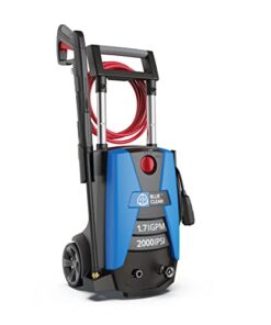AR Blue Clean BC383HS Electric Pressure Washer-2000 PSI, 1.7 GPM, 13 Amps Bayonet Connect Accessories, Telescopic Handle, On Board Storage, Portable Pressure Washer, High Pressure, Car Washer, Patio