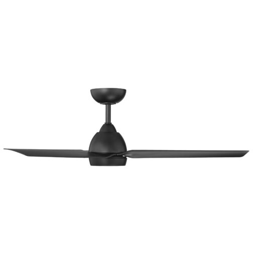 WAC Smart Fans Mocha Indoor and Outdoor 3-Blade Smart Home Ceiling Fan 54in Matte Black with 3000K LED Light Kit and Remote Control works with Alexa and iOS or Android App - Image 7