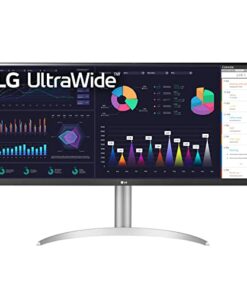 LG 34WQ650-W 34 Inch 21:9 UltraWide Full HD (2560 x 1080) 100Hz IPS Monitor, 100Hz Refresh Rate with RGB 99% Color Gamut, VESA DisplayHDR 400, USB Type-C, AMD FreeSync, Tilt/Height Adjustable Stand