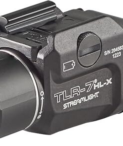 Streamlight 69458 TLR-7 HL-X USB 1000-Lumen Rechargeable Rail Mounted Weapon Light, Includes Interchangeable High and Low Switches, Black