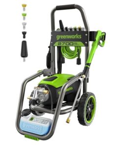 Greenworks Pro Brushless 2700 PSI (CSA Certified) 2.3 GPM Max / 1.2 GPM Electric Pressure Washer (Foldable Handles, Rugged Steel Frame, 25 FT Hose, 35 FT GFCI Power Cord)