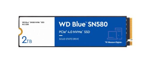 Western Digital 2TB WD Blue SN580 NVMe Internal Solid State Drive SSD - Gen4 x4 PCIe 16Gb/s, M.2 2280, Up to 4,150 MB/s - WDS200T3B0E