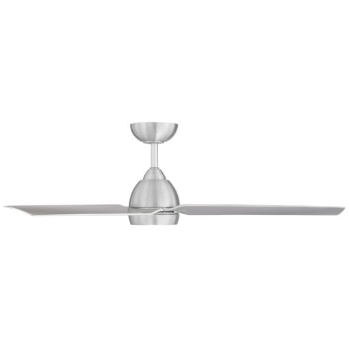 WAC Smart Fans Mocha Indoor and Outdoor 3-Blade Smart Home Ceiling Fan 54in Brushed Aluminum with 3000K LED Light Kit and Remote Control works with Alexa and iOS or Android App - Image 3