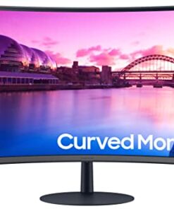 SAMSUNG 32-Inch S39C Series FHD Curved Gaming Monitor, 75Hz, AMD FreeSync, Game Mode, Advanced Eye Comfort, Frameless Display, Built in Speakers, Slim Metal Stand, LS32C392EANXGO, 2023, Black