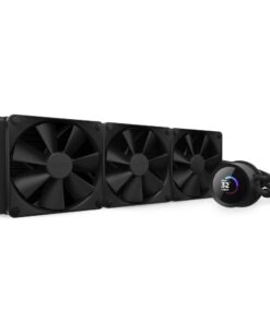 NZXT 360mm AIO CPU Liquid Cooler with Customizable LCD Display, High-Performance Pump, 3 Fans - Black