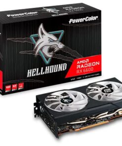 PowerColor Hellhound AMD Radeon RX 6600 Graphics Card with 8GB GDDR6 Memory