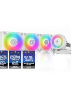 ARCTIC Liquid Freezer III 360 A-RGB - CPU AIO Water Cooler, Water Cooling PC, Intel & AMD, Efficient PWM-Controlled Pump, Fan: 200–2000 RPM, LGA1851 and LGA1700 Contact Frame - White