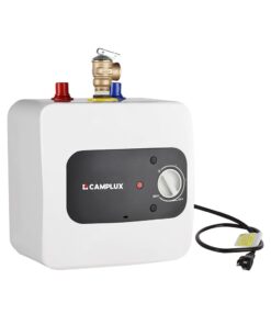 CAMPLUX Mini Tank Electric Water Heater 1.3 Gallons Hot Water Heaters 120V, Under Sink Water Heater with Cord Plug 1.44kW