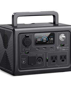 BLUETTI EB3A Portable Power Station, 268Wh LiFePO4 Battery Backup w/ 2 600W (1200W Surge) AC Outlets, Recharge from 0-80% in 30 Min., Solar Generator
