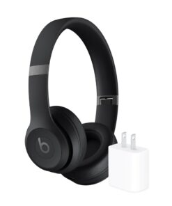 Beats Solo 4 Wireless Headphones with 20W Power Adapter - Matte Black