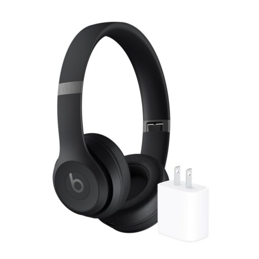 Beats Solo 4 Wireless Headphones with 20W Power Adapter - Matte Black
