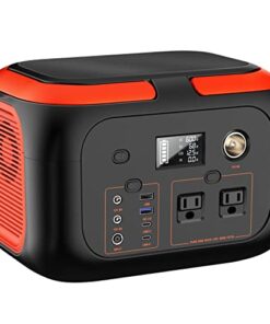 SinKeu Portable Power Station 600W, 296Wh/80000mAh Backup Lithium Battery Pack Bank, 110V Pure Sine Wave AC Outlet Solar Generator for Camping Emergency RV Outdoor Hurricane Supplies