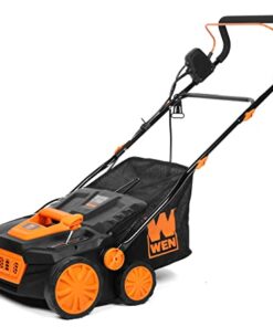 WEN 15-Inch 13-Amp 2-in-1 Electric Dethatcher and Scarifier with 12-Gallon Collection Bag (DT1315)