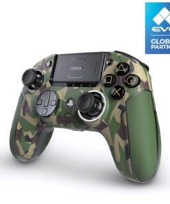 Nacon Revolution 5 Pro Officially Licensed PlayStation Wireless Gaming Controller for PS5 / PS4 / PC - Hall Effect, Trigger Stops, Mappable Buttons, Bluetooth Audio - Field Camo