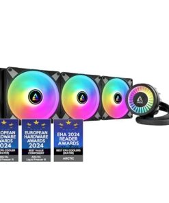 ARCTIC Liquid Freezer III 420 A-RGB - CPU AIO Water Cooler, Water Cooling PC, Intel & AMD, Efficient PWM-Controlled Pump, Fan: 200–1900 RPM, LGA1851 and LGA1700 Contact Frame - Black