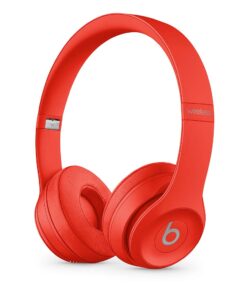Beats Solo3 Wireless On-Ear Headphones - Apple W1 Headphone Chip, Class 1 Bluetooth, 40 Hours of Listening Time, Built-in Microphone - Red