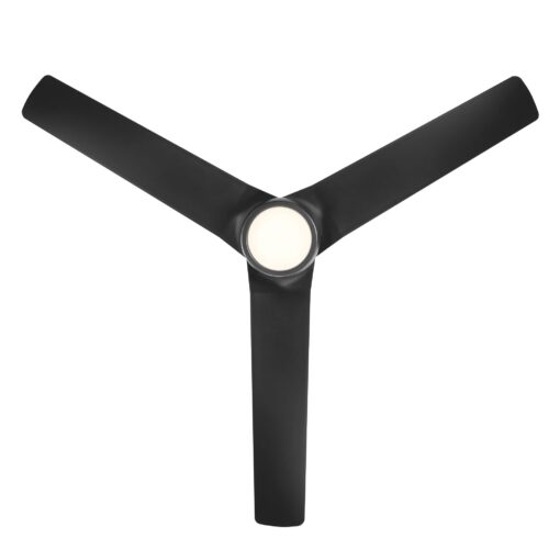 WAC Smart Fans Mocha Indoor and Outdoor 3-Blade Smart Home Ceiling Fan 54in Matte Black with 3000K LED Light Kit and Remote Control works with Alexa and iOS or Android App - Image 6