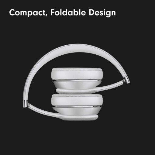 Beats Solo3 - Wireless Bluetooth On-Ear Headphones, Apple & Android Compatible, Up to 40H of Battery Life - Silver (Latest Model) - Image 4