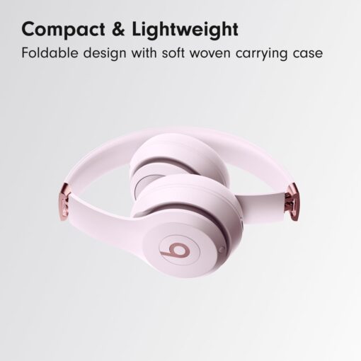 Beats Solo 4 Wireless Headphones with 20W Power Adapter - Cloud Pink - Image 5