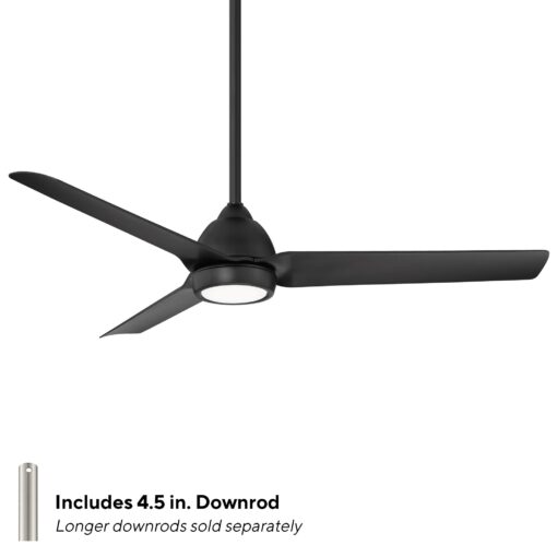 WAC Smart Fans Mocha Indoor and Outdoor 3-Blade Smart Home Ceiling Fan 54in Matte Black with 3000K LED Light Kit and Remote Control works with Alexa and iOS or Android App - Image 12