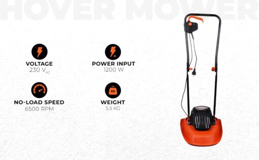 BLACK+DECKER BEMWH551-QS 1200W Electric Hover Mower, 12" (30cm) Winged Blade, Multi Directional Cutting, Ideal for Smaller Lawns up to 250 Metre Square,46 cm Cable Length, 1 Year Manufacturer Warranty - Image 15