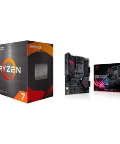 AMD Ryzen 7 5700G 8-Core, 16-Thread Unlocked Desktop Processor & ASUS ROG Strix B550-F Gaming AMD AM4 Zen 3 Ryzen 5000 & 3rd Gen Ryzen ATX Gaming Motherboard