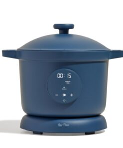 Our Place Dream Cooker | 6-quart Multicooker | 4 Versatile Modes | Pressure Cook, Slow Cook, Sear & Saute, Keep Warm | Hands-Free Steam Release | Tailored Control Panel | Blue Salt