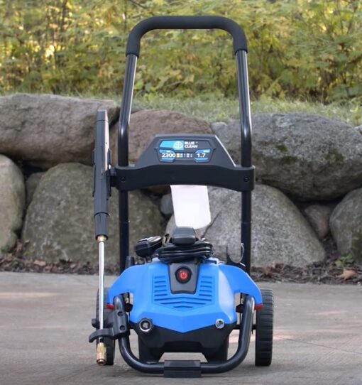 AR Blue Clean BC2N1HSS Electric Pressure Washer-2300 PSI, 1.7 GPM, 13 Amps Quick Connect Accessories, 2 in 1 Detachable Cart, On Board Storage, Portable Pressure Washer, High Pressure, Car, Patio - Image 15