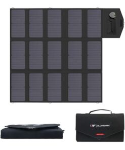 ALLPOWERS Solar Charger 100W Solar Panel Foldable Portable with Dual 5v USB18v DC for Laptop, Tablet, Notebook, 12v Car, Boat, RV Battery, Camping, Hiking, Travel