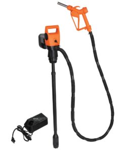 K Tool International 72215 Electric Drum Pump with 19.2V Rechargeable Battery for Garages, Repair Shops, and DIY, Telescoping, 7.4 GPM, 410 Liters per Charge, DEF, Diesel, Water, or Oil, 2" Bung