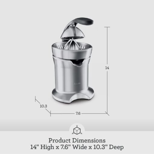 Breville 800CPXL Citrus Press Pro Juicer Machine, Brushed Stainless Steel - Image 2
