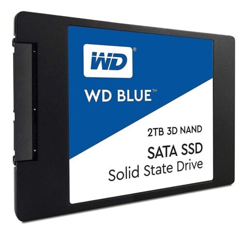 Western Digital 2TB WD Blue 3D NAND Internal PC SSD - SATA III 6 Gb/s, 2.5"/7mm, Up to 560 MB/s - WDS200T2B0A, Solid State Hard Drive - Image 3